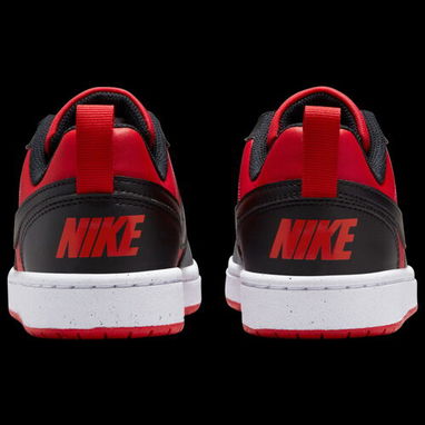 (X)  Zapatillas Nike Court Borough Low en rojo y negro  $84.00 - 3/3