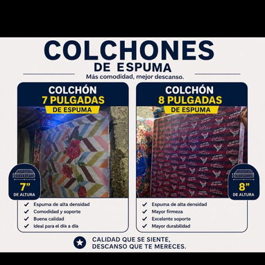 Venta de colchones de esponja 🧽 para todos los bolsillos Habana - Img 123406303
