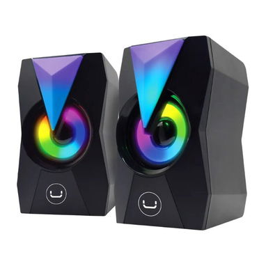 Bocinas RGB para PC con control de volumen y salida Jack 3.5mm y USB *Tienda Online* - Img 111112654