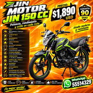 MOTOR JIN 150 CC, FACTURA Y CONTRATO DE IMPORTADORA AUTORIZADA, DERECHO A CHAPA. TODO A SU NOMBRE. VARIEDAD DE MOTOS - Img 57316769