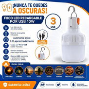 FOCO LED RECARGABLE POR USB 10 W - Img 55987308