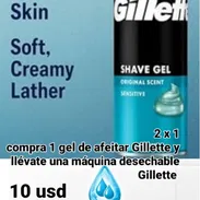 Gel de afeitar Gillette + una máquina desechable - Img 58048211