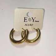 Argollas Hoops básicos de acero (Modelo A1-12123) TDR-PLAYA - Img 50122238