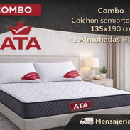 Colchón Camero ATA – Confort y Resistencia para tu Descanso con almohadas de regalo y mensajería gratis. 📞56249037 - Img 54832700