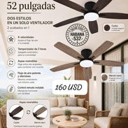 Ventilador de techo de 52 pulgadas - Img 55750135