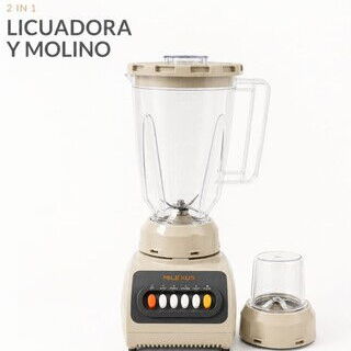 🥤 Licuadora y Molino 2 en 1  💰  35 USD   ✨ Versatilidad y potencia para tu cocina en un solo equipo. 📞56249037 - Img 122491516