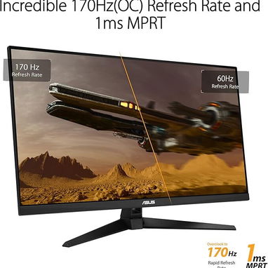 Monitor gamer ASUS TUF Gaming de 32 pulgadas , QHD 2K 1440P, 170 Hz, AMDFreeSync con altavoces integrados,1 ms, 52815418 - Img 118429540
