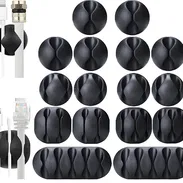 ☎️53544655 🛵 Entrega Disponible ⭐Organizador de Cables Adhesivo Escritorio (24 Clips) ⭐ - Img 56752556