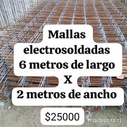 Mallas electrosordadas de 6 metros x 2 de ancho de 20 x20 los huecos son criollas, entre otros - Img 56739391