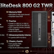 🧷🍬Torre preensamblada refurbished HP Elitedesk 800 G2 TWR - 💲230 USD💾 - Img 54691490