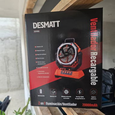 Ventiladores recargable 20000mh ampere f6 - 2/2