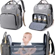Mochilas pañaleras 43 USD Incluye colchoncito fino para cuando se abre el cambiador y varillas para que quede fijo - Img 56827746