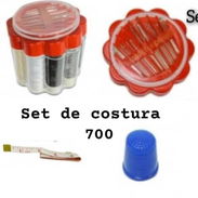 Set de costura con agujas de coser a mano, hilos, cm y dedal en centro Habana cerca del capitolio - Img 55998059