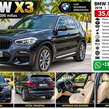 🚨🔥 SE VENDE BMW X3 30i 2019 CAÑON UNA BELLEZA DE AUTO🔥🚨+13465801897 - 2/6