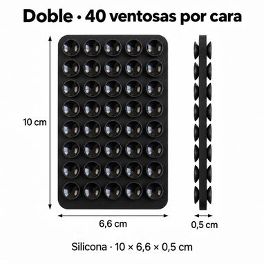 [Cantidad] Ventosas para celular sencillas y dobles | Centro Habana | 900 | 1100 | 1500 - 3/4