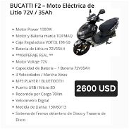 Se vende moto eléctrica con bateria de litio - Img 45640562