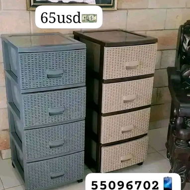 Gavetreos de plástico engomados de ratan - 3/7
