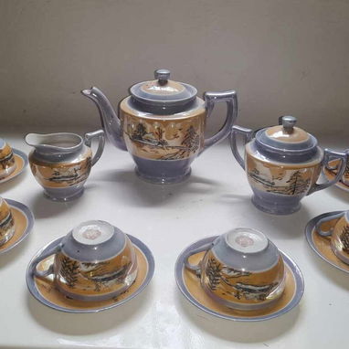 Juego de licorera y Té. Antigüedades - 3/5