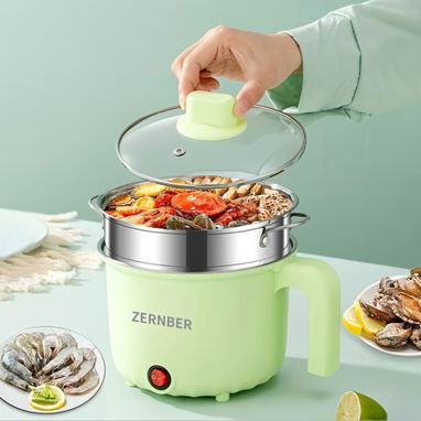 Olla Multifuncional - Antiadherente- ideal para cocinar con Estaciones de Energía- Potencia ajustable 300-700W - Img 124083467