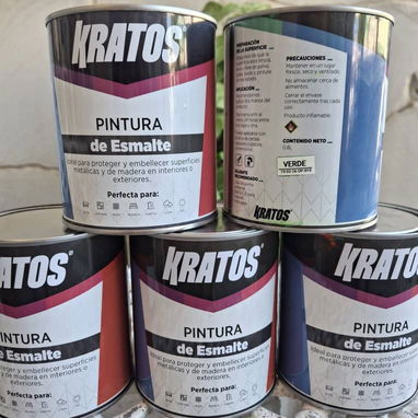 Pintura Esmalte Sintético, Marca Kratos. Lata 0.8litros. Excelente Calidad. Damos factura. - Img 119916902