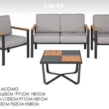 Juegos de terraza de estructura metálica - Img 121879535
