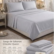 Para que tu cama se vea cómoda y elegante. Juego de Sábanas Queen con 4 piezas por solo 25 usd. 📞56249037 - Img 55701142
