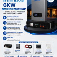 ☀️ KIT SOLAR COMPLETO INFiniSolar 6 kW + Batería LiFePO4 5.12 kWh - Img 56961979