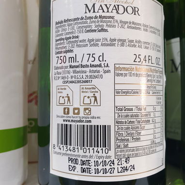 đ„Sidra MAYADORđ„ â
Sin alcoholâ
â750mlâ - Img 107273188