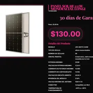 Panel solar Longi 225W 17.24V 13.06A reales, Panel solar Longi 225W vidrio templado 3.2mm seguro . - Img 57426302
