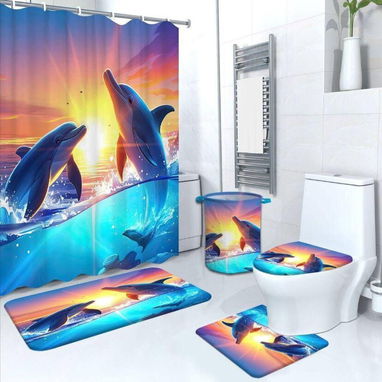 👑set de baño de 5 piezas - 7/10