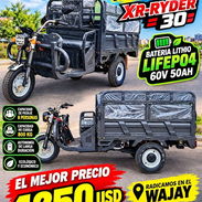 VENTA DE TRICICLOS DE CARGA Y PASAJE XR-RYDER 30 BATERÍA LITHIO LiFePO4: 60V 50AH CAPACIDAD DE PASAJE: 8 PERSONAS - Img 57622605