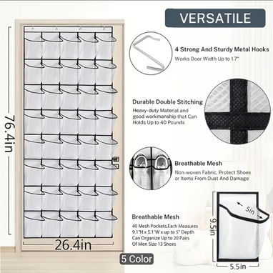 Mantén tus zapatos, juguetes, accesorios y artículos del hogar siempre ordenados con este práctico Organizador Colgante - Img 123034033