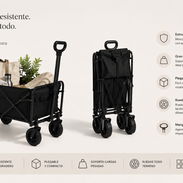 🛒 Carretilla Plegable Multiusos con Ruedas..justo lo que necesitas para tu hogar 🤩 - Img 55944959