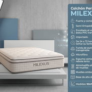 Colchón Personal Milexus | $210 USD | Envío Gratis | Garantía + Factura | Semi Ortopédico - Img 57659914