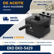 Freidora Eléctrica de Aceite, acero inoxidable 3 litros. 6 meses de garantía. Domicilio incluido. - Img 57415836