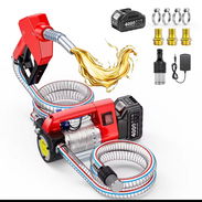 Kit de bomba de transferencia de 21v y 260w con acoples mangueras presillas batería y pistola. Nuevo en caja. 50 litros - Img 55396310