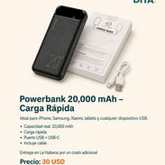 🔋 Powerbank 20,000 mAh – Carga Rápida, Nuevo en Caja - Img 57107122