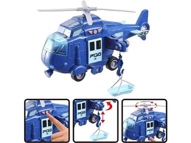 ⭐️JUGUETE Vehículo⭐ COMBO Carros de Rescate . Ambulancia + Bombero + Helicóptero + 10x Figuras Luces. SELLADO!☎️53356088 - Img 65475050