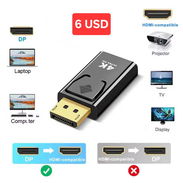 Adpatador de video Cable DisplayPort a HDMI 4k - Img 53401549