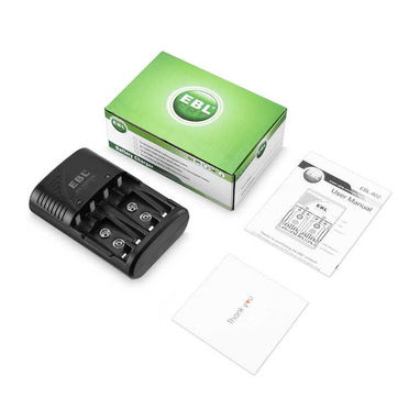 🔋 CARGADOR DE BATERIAS RECARGABLES 🔋 PARA AA - AAA -9 VOLT 🔋 MARCA EBL® 🔋 CALIDAD 🔋 5.887.23.60 - Img 81990989