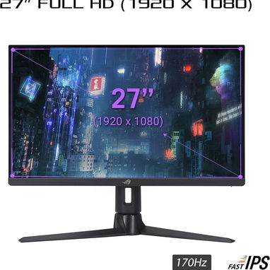 🔥 ASUS ROG Strix XG276Q 27" Gaming Monitor – Como Nuevo 🔥 - 2/9