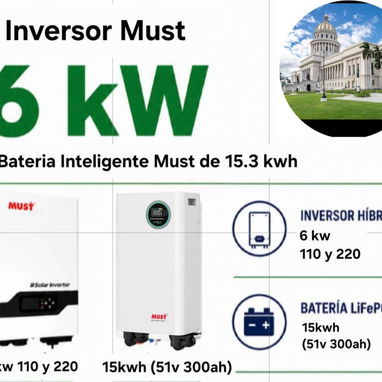 Kit solar para el hogar o negocio estamos en la Habana contactar al 53492054 - Img 121380963