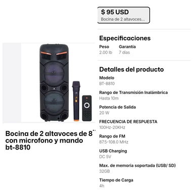 BOCINAS VARIAS - 3/5