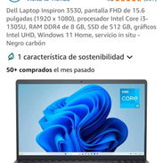 💻 LAPTOP DELL INSPIRON 15 (13RA GEN) - 120HZ, 8GB RAM, 512GB SSD - NUEVA 5-278-7004 - Img 55843168