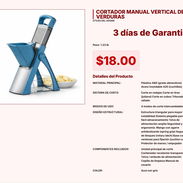 Cortador manual vertical de verduras con acabados de alta tecnología pro VPT#-0103 - Img 55434951