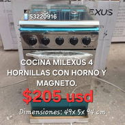 Cocina/estufa Milexus 20'' con horno de gas y mas (factura mensajería garantía) 53220916 - Img 54914395