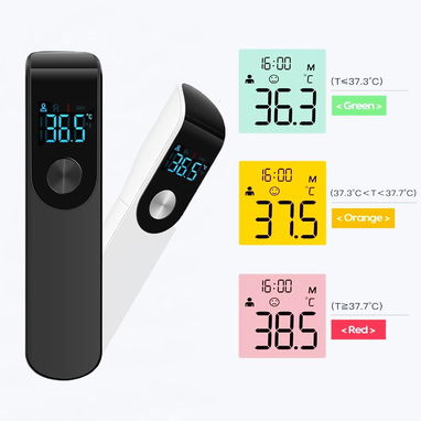 🌡️👶🧑‍⚕️ Termómetro Digital Infrarrojo Sin Contacto – Frente, LCD, Alarma de Fiebre, Lectura Instantánea ℃/℉ - 7/8