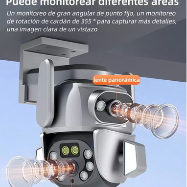 Doble camara de seguridad con alarma y sensor de movimiento - Img 111707095