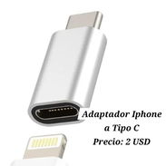 ADAPTADOR IPHONE a TIPO C PRECIO: 2 USD 58296067 - Img 55646748
