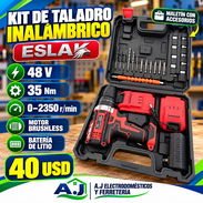 Taladro Inalámbrico Eslak 48V, 2 Baterías - Img 58273659